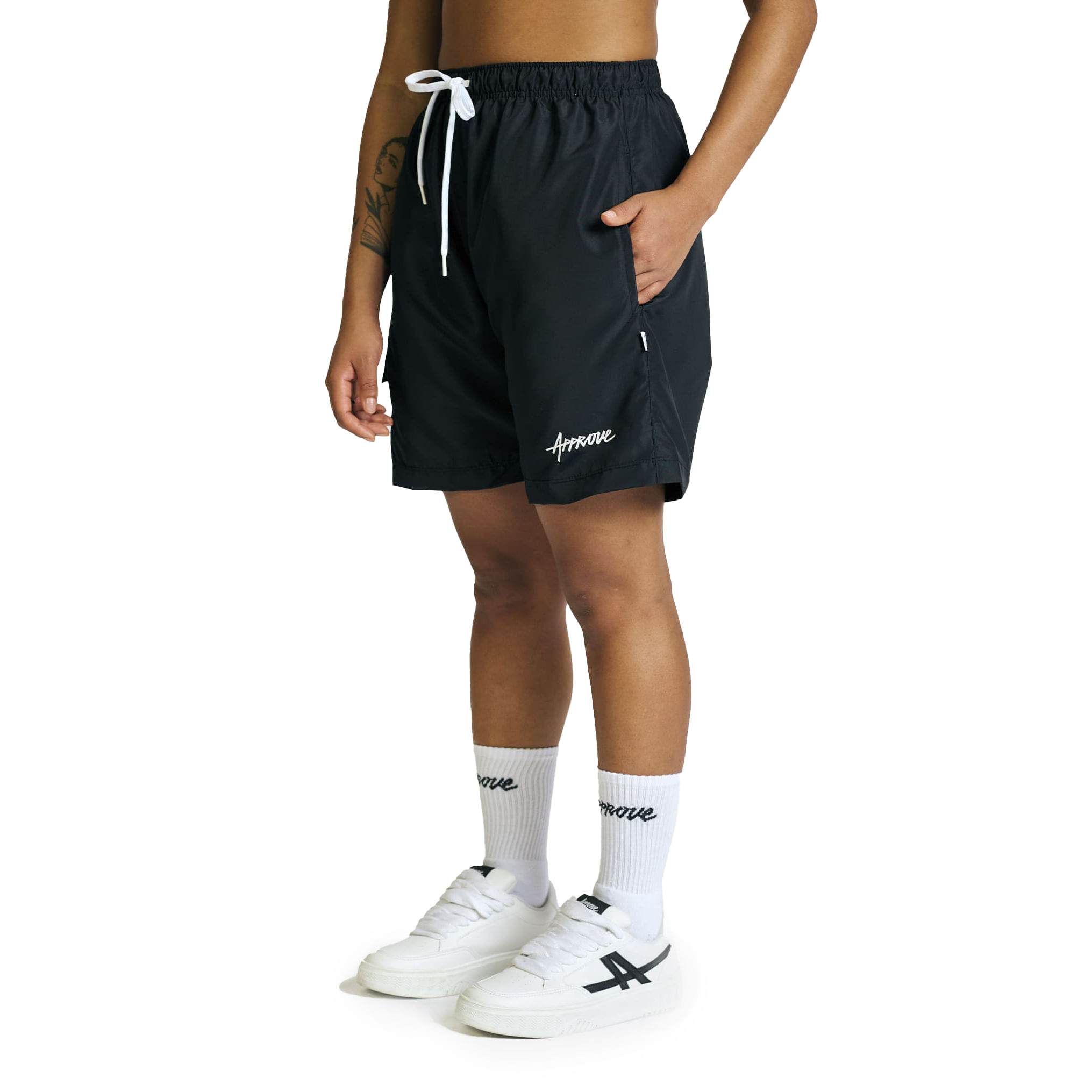 Approve Bermuda 7656-PPP M CARGO 7INCHES BASIC Preto Algodao -2-